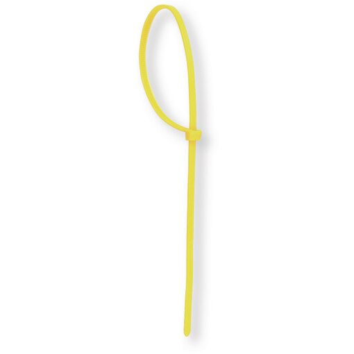 Collier plastique jaune 200x4,5, diamètre de serrage 50